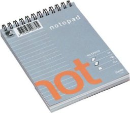 Bantex Notesblok Bantex Wire-O, A6, linjeret, 100 ark, 70 g
