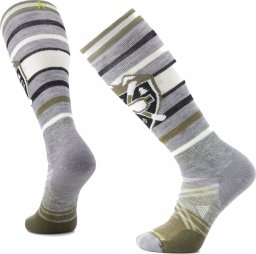 Smartwool U'S Ski Full Cushion Alpine Edge OTC Socks, 039 | light gray, L