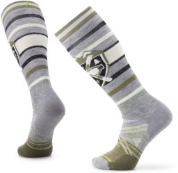 Smartwool U'S Ski Full Cushion Alpine Edge OTC Socks, 039 | light gray, XL
