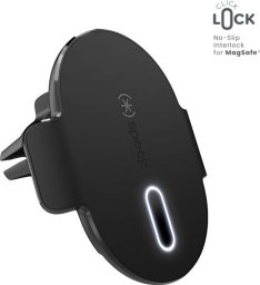 Ładowarka Speck Speck Charging Vent Mount + ClickLock - Uchwyt samochodowy z ładowaniem bezprzewodowym MagSafe (czarny)