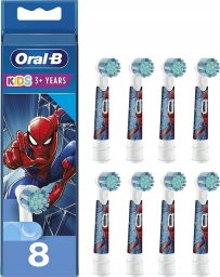 Końcówka Braun Braun Oral-B Kids Spiderman 8-piece brush attachment (white, frustration-free packaging)