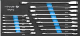 Sourcing HOGERT SINGLE-EYE WRENCH WITH RATCHET, 16 pcs. / EVA INSERT