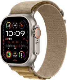 Smartwatch Apple Apple Watch Ultra 2 GPS + Cellular 49mm Natural Titanium Case with Tan Alpine Loop - Medium