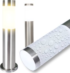  Retoo LAMPA OGRODOWA LED SŁUPEK STOJĄCA E27 ZEWNĘTRZNA OKRĄGŁA 45 CM