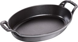  NPC Polska Staub Owalne mini naczynie do pieczenia i zapiekania 24x16 cm szare