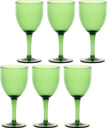 NPC Polska Rose&Tulipani Fiaba Zestaw 6 kieliszków do wina 400 ml zielony