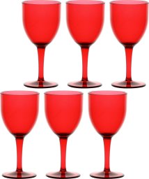 NPC Polska Rose&Tulipani Fiaba Zestaw 6 kieliszków do wina 400 ml czerwone