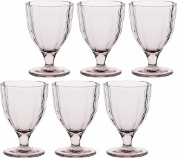NPC Polska Rose&Tulipani Zestaw 6 kieliszków Amami 300 ml jasnoróżowy