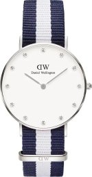 Zegarek Daniel Wellington ZEGAREK DAMSKI DANIEL WELLINGTON Glasgow Silver DW00100082 + BOX NoSize