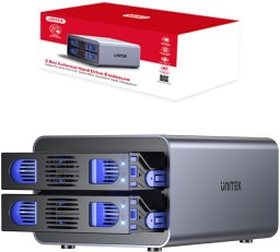 Kieszeń Unitek na dyski SATA 2,5"/3,5" SATA HDD/SSD 40TB