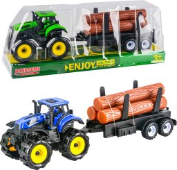 Trifox TRAKTOR Z PRZYCZEPĄ Z DREWNEM Maszyna Rolnicza Farma 1szt