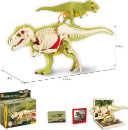 Figurka Trifox DINOZAUR ZE SZKIELETEM DO SKŁADANIA