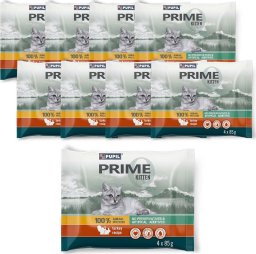 PUPIL Prime Karma mokra dla kota PUPIL Prime KITTEN bogata w indyka z królikiem 9x(4x85g)