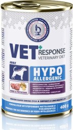 Vet Response Karma mokra dla psa VET RESPONSE HYPOALLERGENIC wieprzowina 400 g