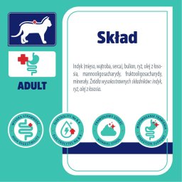 Vet Response Karma weterynaryjna mokra dla kota VET RESPONSE GASTROINTESTINAL szalka 85 g