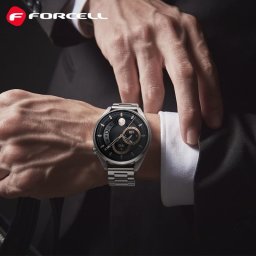  ForCell FORCELL F-DESIGN FS06 pasek do SAMSUNG Watch 22 mm srebrny