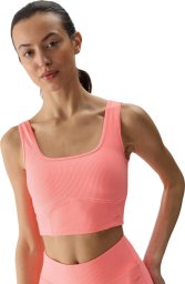 4f Koszulka damska 4F F072 koral neon 4FWSS24TSLEF072 63N M