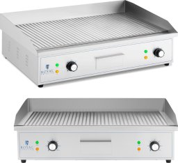 Grill elektryczny Royal Catering Grill elektryczny płyta grillowa ryflowana 700 x 400 mm 4400 W Grill elektryczny płyta grillowa ryflowana 700 x 400 mm 4400 W