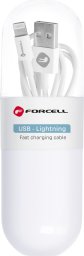 Kabel USB ForCell USB-A - Lightning 1 m Biały