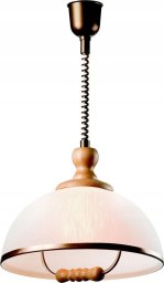 Lampa wisząca Lamkur Lamkur Ramona 47942 lampa wisząca zwis 1x60W E27 biała/sosna