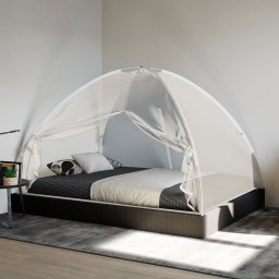 vidaXL Moskitiera Mongolia z wejściem, biała, 200x120x130 cm
