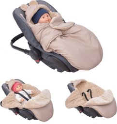 Culbags ŚPIWOREK MYSZKA NOSIDŁO FOTELIK WÓZEK ORTALION BEŻ MINKY LATTE