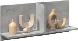vidaXL Półka ścienna, 70x16,5x30 cm, szarość betonu