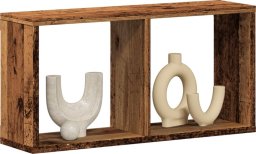 vidaXL Półka ścienna, 60x16x30 cm, stare drewno
