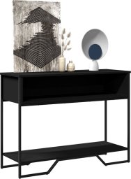 vidaXL Stolik konsolowy, czarny, 100x35x74,5 cm
