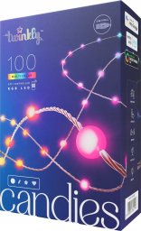 Lampki choinkowe Twinkly Twinkly Candies – 100 Lampki w kształcie pereł RGB LEDs, przezroczysty przewód, USB-C