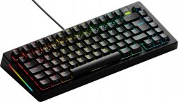 Klawiatura Glorious PC Gaming Race Glorious GMMK 3 75 % Custom Gaming-Tastatur - Pre-Built, ISO (DE), Fox Switches, schwarz