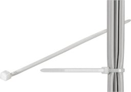 Techly Techly Opaski zaciskowe "trytytki" 370X3,6mm białe 100szt