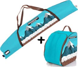 Snowsport Zestaw dla dzieci Pokrowiec Snowsport Ski Bag SnowCraft 123cm  6in1 + Pokrowiec na buty narciarskie Snowsport Boot Bag SnowCraft