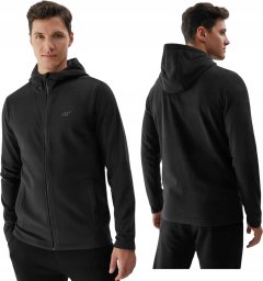  4f POLAR Z KAPTUREM MĘSKI NA ZAMEK CIEPŁA BLUZA ZE STÓJKĄ 4F M176 r 3XL