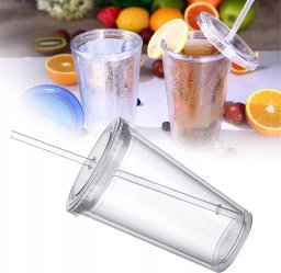 MiiR MiiR - Everywhere Straw Tumbler Przezroczysty - Kubek ze słomką 470ml