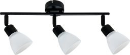 Lampa sufitowa Darymex Costa listwa 3x40W E14 czarny klosz biały 93-29591