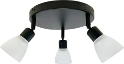 Lampa sufitowa Darymex Costa plafon 3x40W E14 czarny klosz biały 98-29607