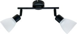 Lampa sufitowa Darymex Costa listwa 2x40W E14 czarny klosz biały 92-29584