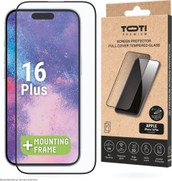 Toti PREMIUM TEMPERED screen protector glass 3D full cover for Apple iPhone 16 Plus/15 Pro Max/ 15 Plus