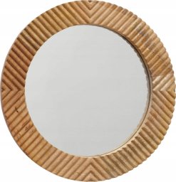 Boltze Okrągłe lustro w ramie z drewna mango LUKE, Ø 56 cm