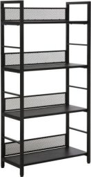 Signal Regał 4 półki na książki metalowy RAW R4 czarny