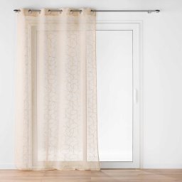 Dymo Firana na przelotkach ze złotym nadrukiem, LOUXOR, 140 x 280 cm