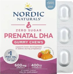 Nordic naturals Nordic Naturals - Prenatal DHA, Strawberry Orange, 27 żelek