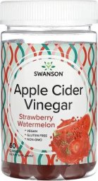 Swanson Swanson - Apple Cider Vinegar, Ocet Jabłkowy, Arbuz Truskawkowy, 60 żelek