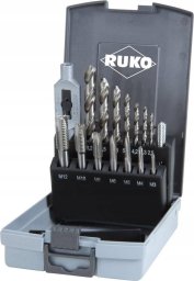 Ruko 15-piece set of taps and drills RUKO M3-M12