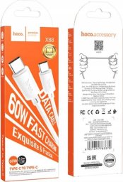 Kabel USB Hoco USB-C - USB-C 1 m Biały