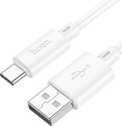 Kabel USB Hoco USB-A - USB-C 1 m Biały