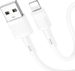 Kabel USB Hoco USB-A - Lightning 1 m Biały (X83 white)