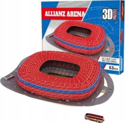 Skibi Puzzle 3D Stadion Piłkarski Fc Bayern Monachium Allianz Arena Duży 63El.