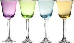 Crystal Julia Crystal Julia Kieliszki kolorowe do wina 4 sztuki Fluo (10261)